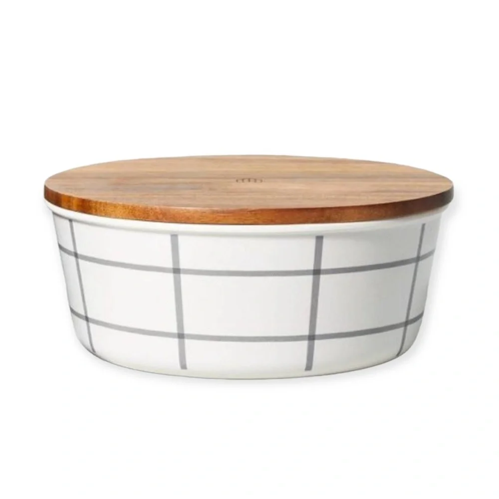Hearth & Hand Bamboo Melamine Storage Bowl - Picture 2 of 12